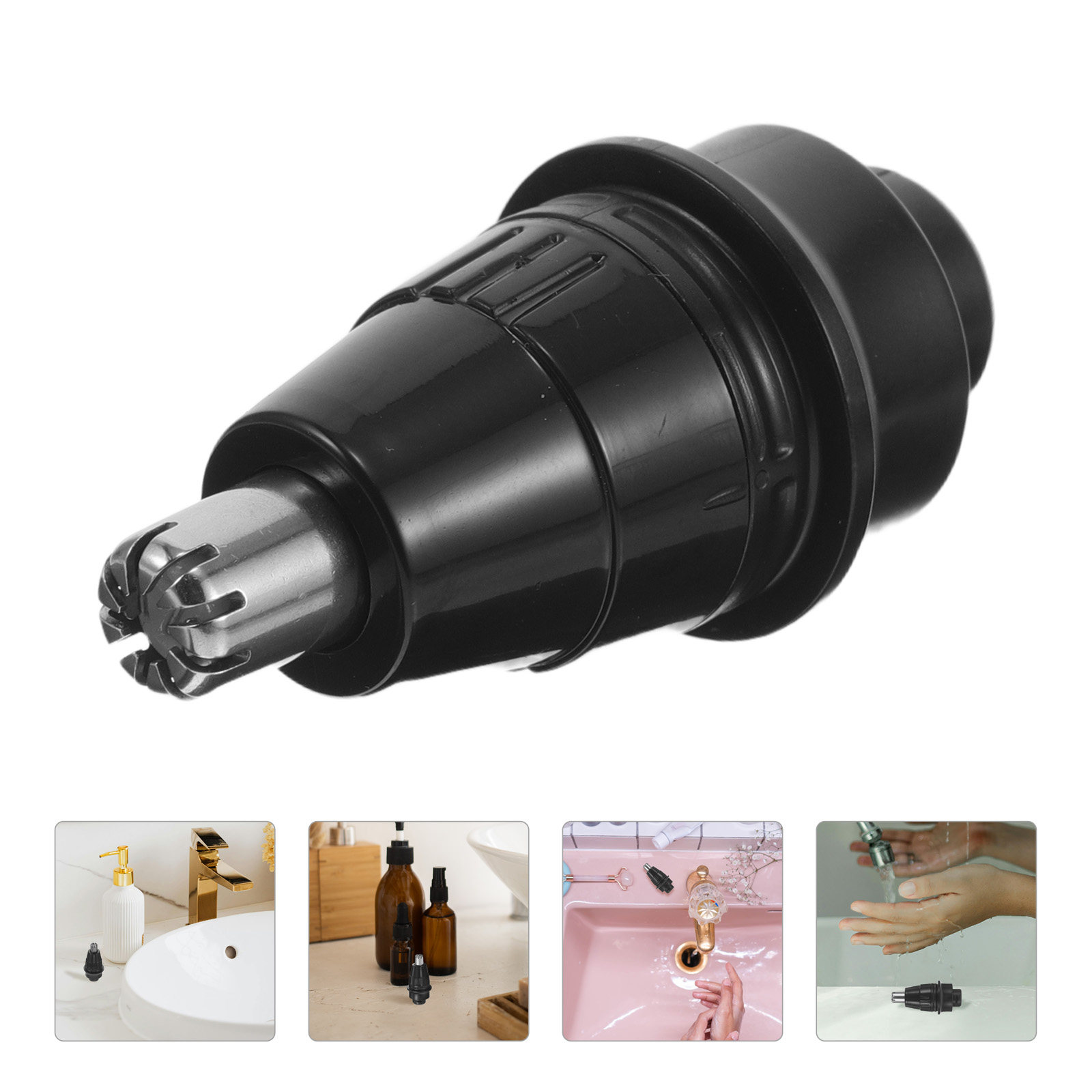 Mens Grooming Travel Kit - Nose Hair Trimmer Head Electric Shaver