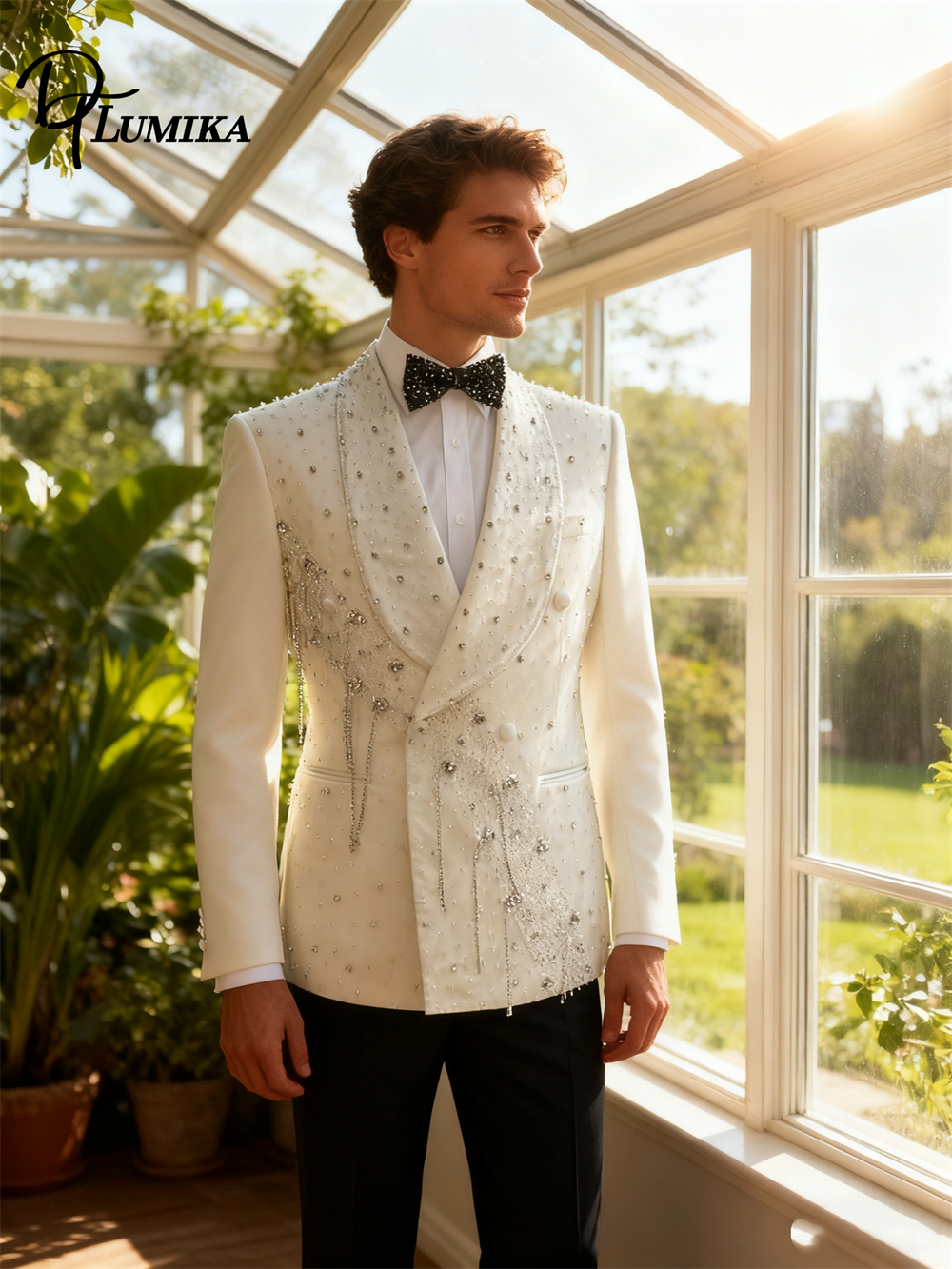 Men'S Grooming Images - DTLumika Men's Crystals Suit Set, 2-Piece