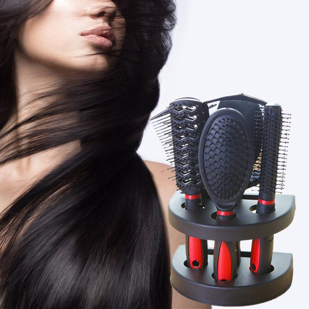 Men'S Grooming Mirror - 5Pcs Professional Hair Comb Mirror Set