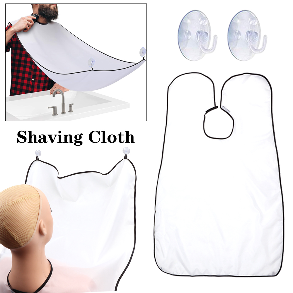 Men Grooming Usa - Non-Stick Beard Cape Grooming Cloth Black