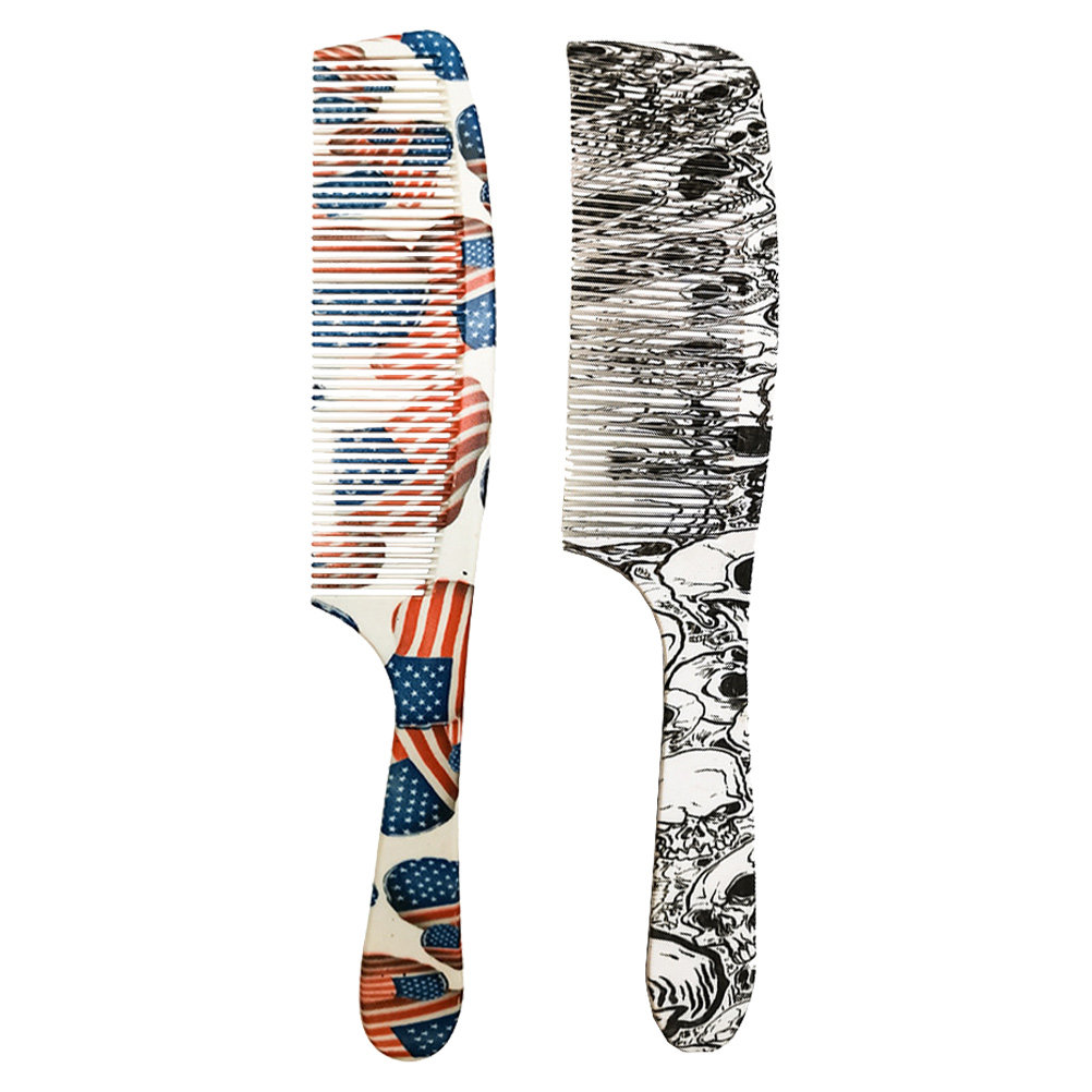 Men'S Grooming Hairstyles - 2pcs Haircut Combs Durable Salon Barber