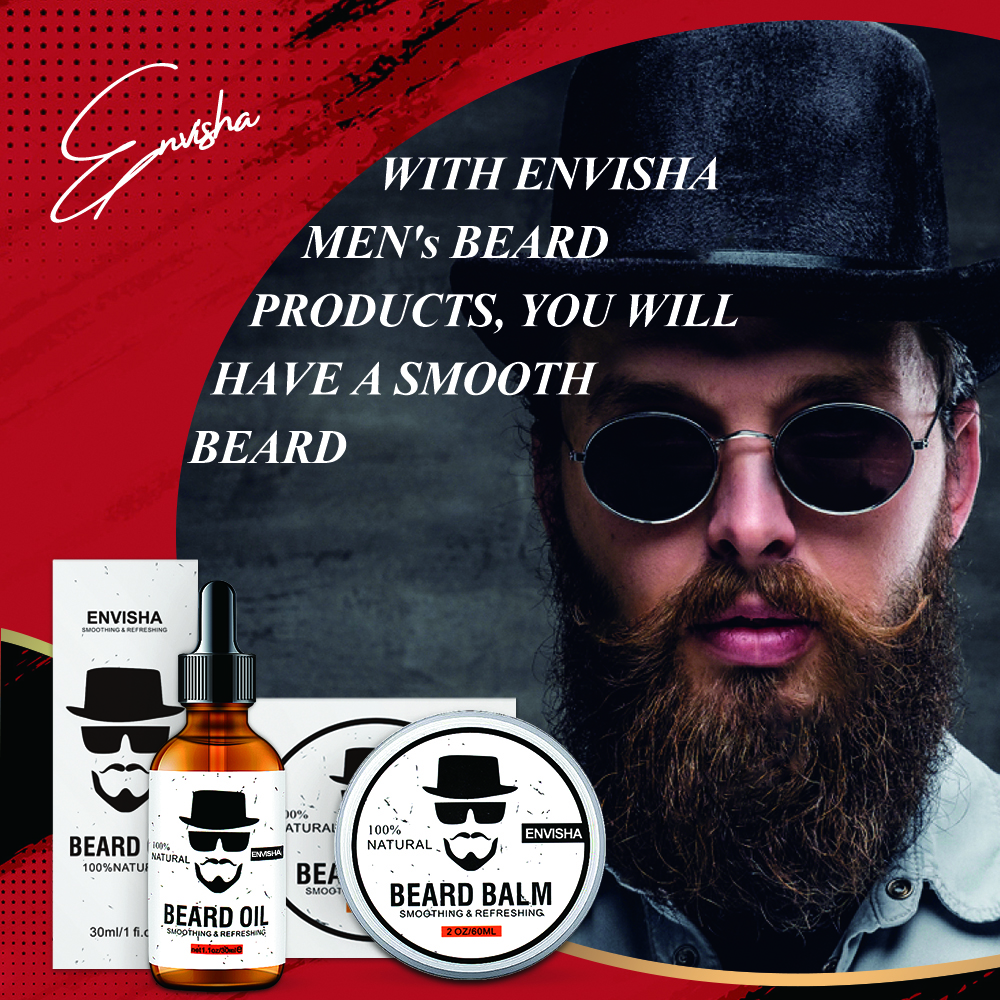 ENVISHA Growth Beard Care Oil  - Mens Grooming Treatment ulasan dan harga