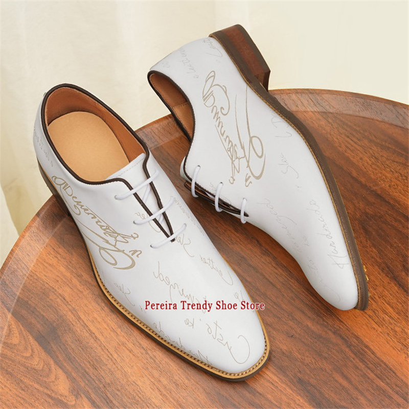 White Genuine Leather Wedding  - Men'S Grooming Oxford ulasan dan harga