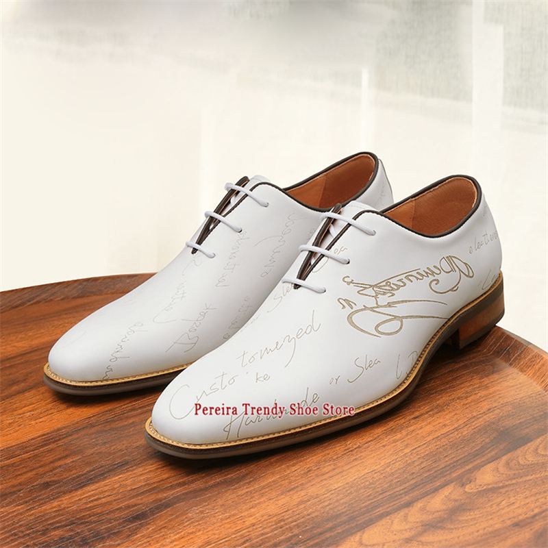 White Genuine Leather Wedding  - Men'S Grooming Oxford ulasan dan harga