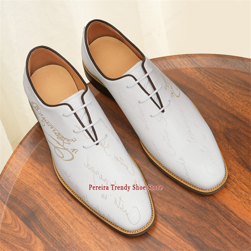 White Genuine Leather Wedding  - Men'S Grooming Oxford ulasan dan harga