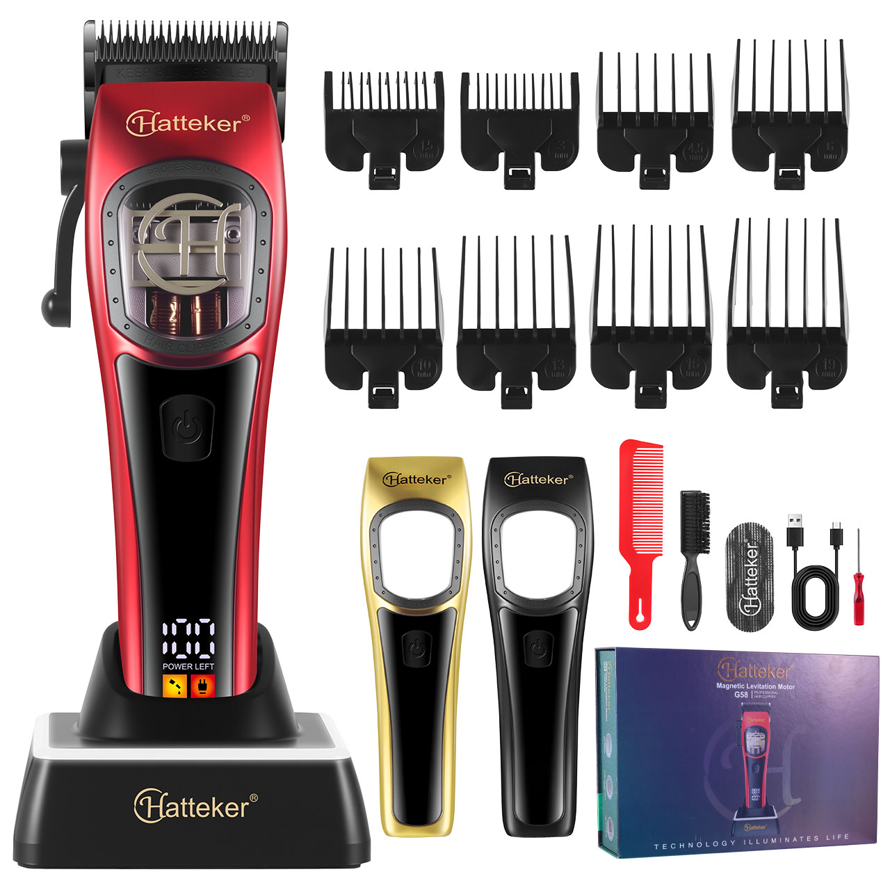 HATTEKER Professional Hair Cli - Hair Clipper Professional ulasan dan harga