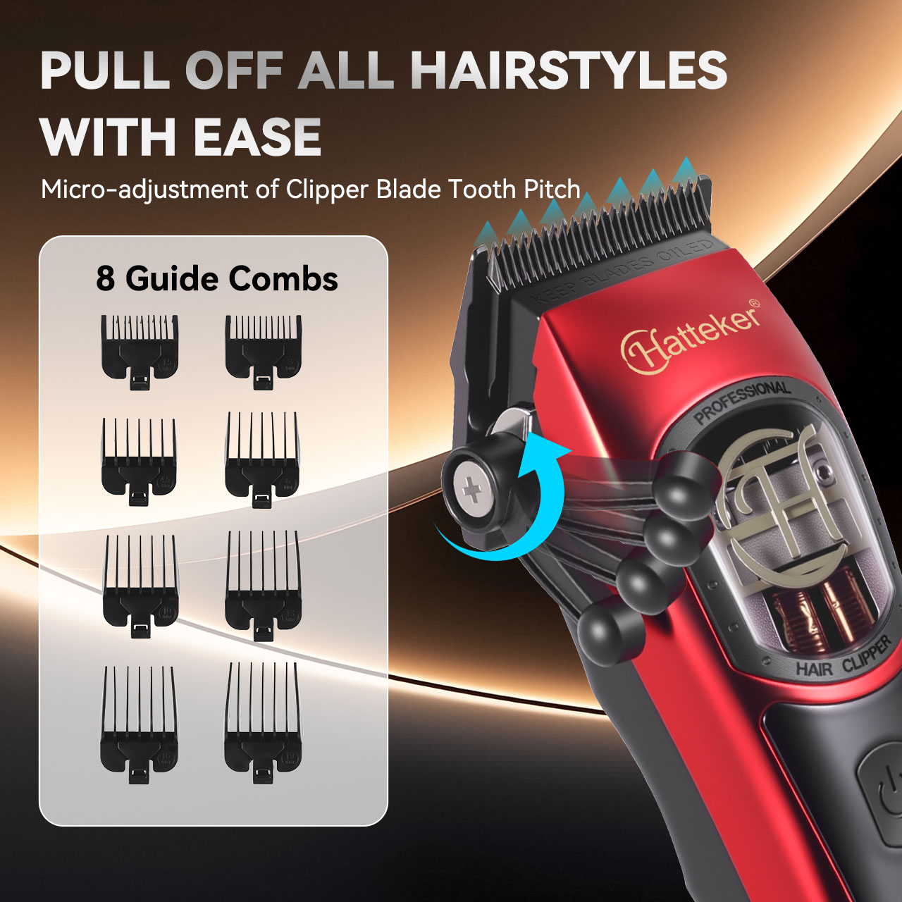 HATTEKER Professional Hair Cli - Hair Clipper Professional ulasan dan harga