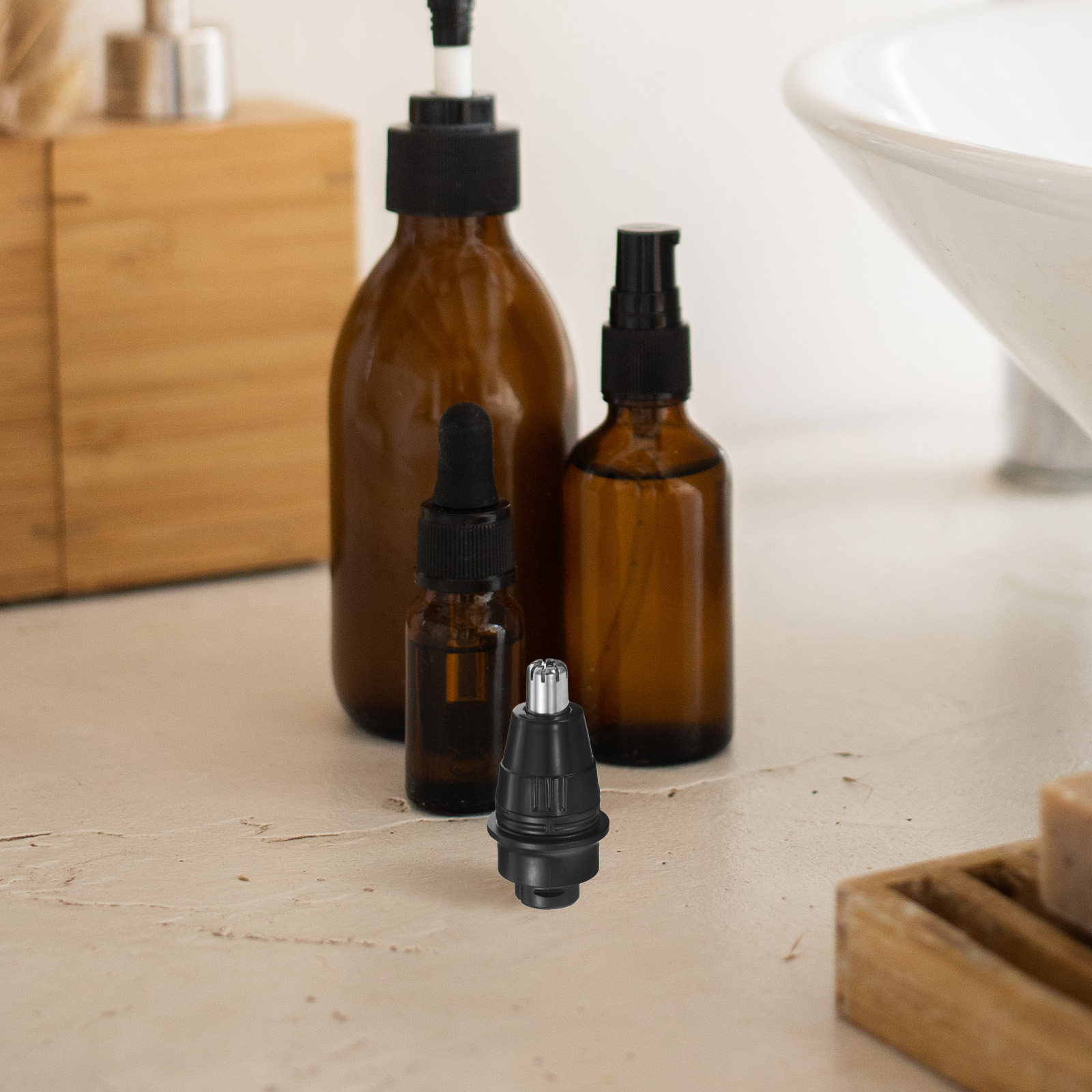 Nose Hair Trimmer Head Electri - Mens Grooming Travel Kit ulasan dan harga