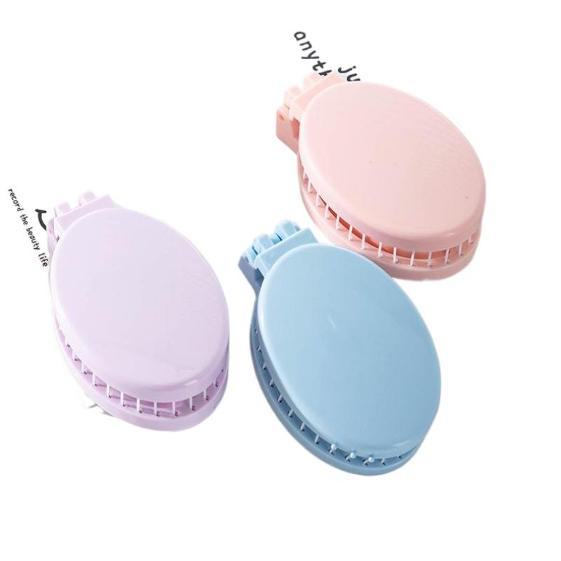 【L】Folding Hair Comb Brush 2in - Men'S Grooming Mirror ulasan dan harga