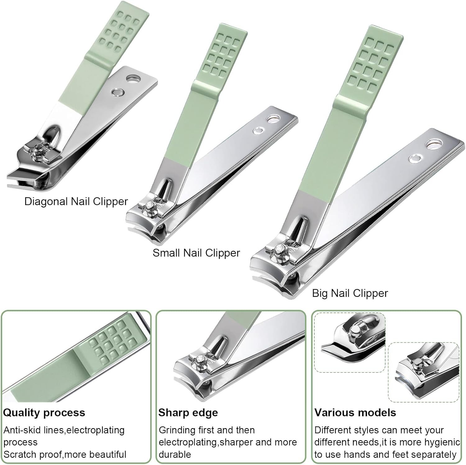 Manicure Set Nail Clippers set - Mens Grooming Travel Kit ulasan dan harga