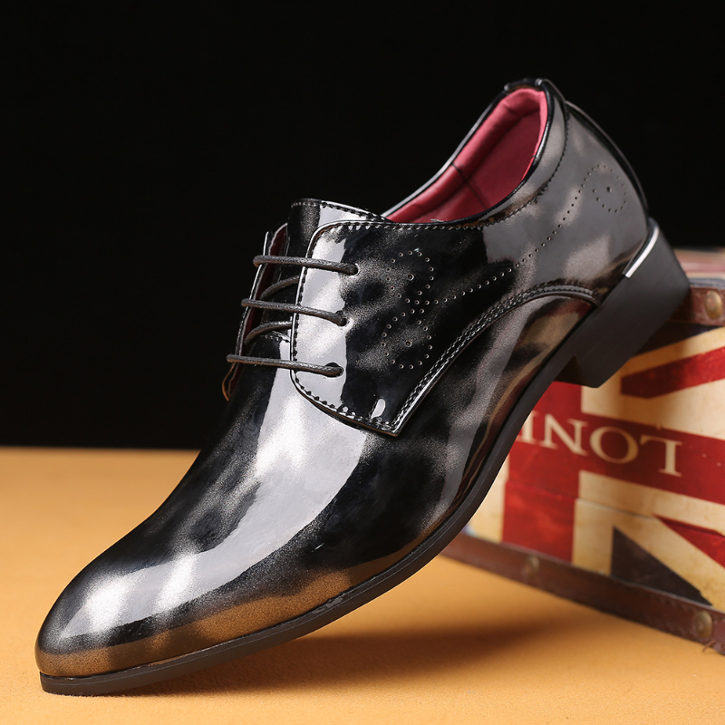Wine Red Patent Leather Pointe - Men'S Grooming Oxford ulasan dan harga