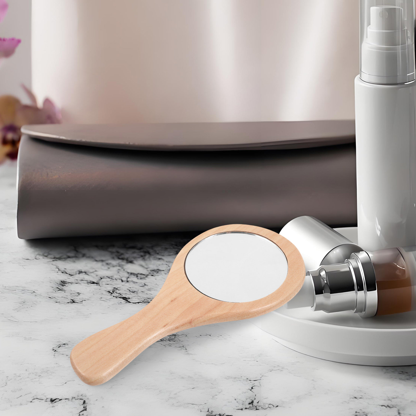 3Pcs Mini Handheld Makeup Mirr - Men'S Grooming Mirror ulasan dan harga