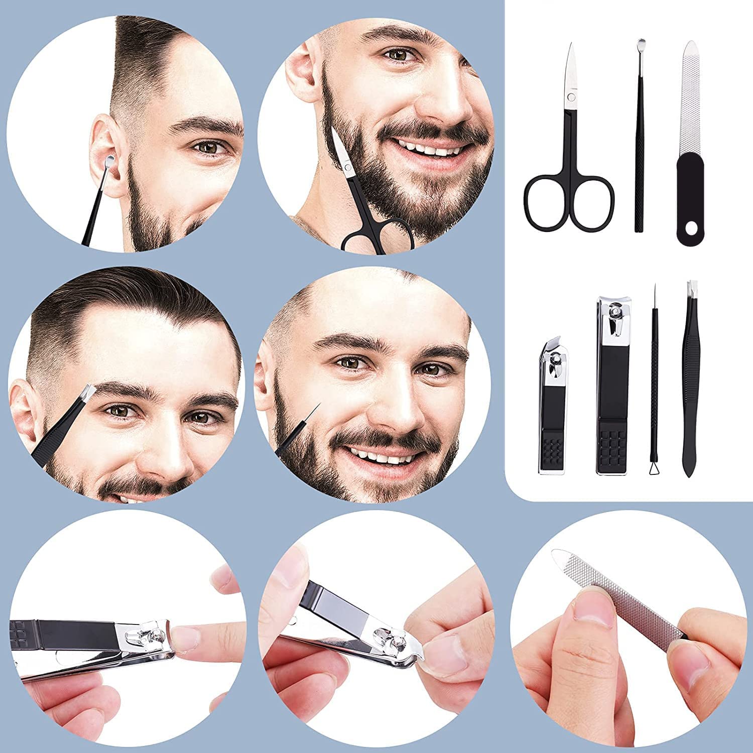 Nail Clippers Set Professional - Men'S Grooming Images ulasan dan harga