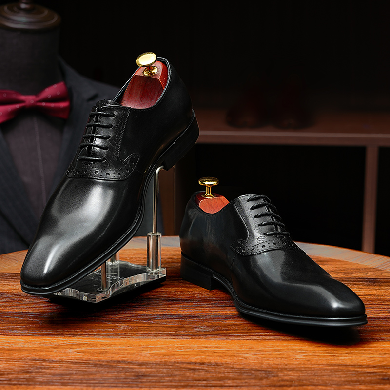 Pointed Toe Oxford Shoes Briti - Men'S Grooming Oxford ulasan dan harga