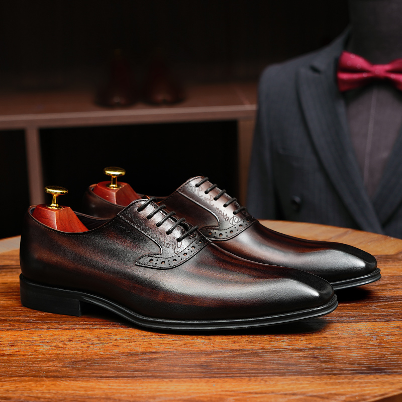 Pointed Toe Oxford Shoes Briti - Men'S Grooming Oxford ulasan dan harga