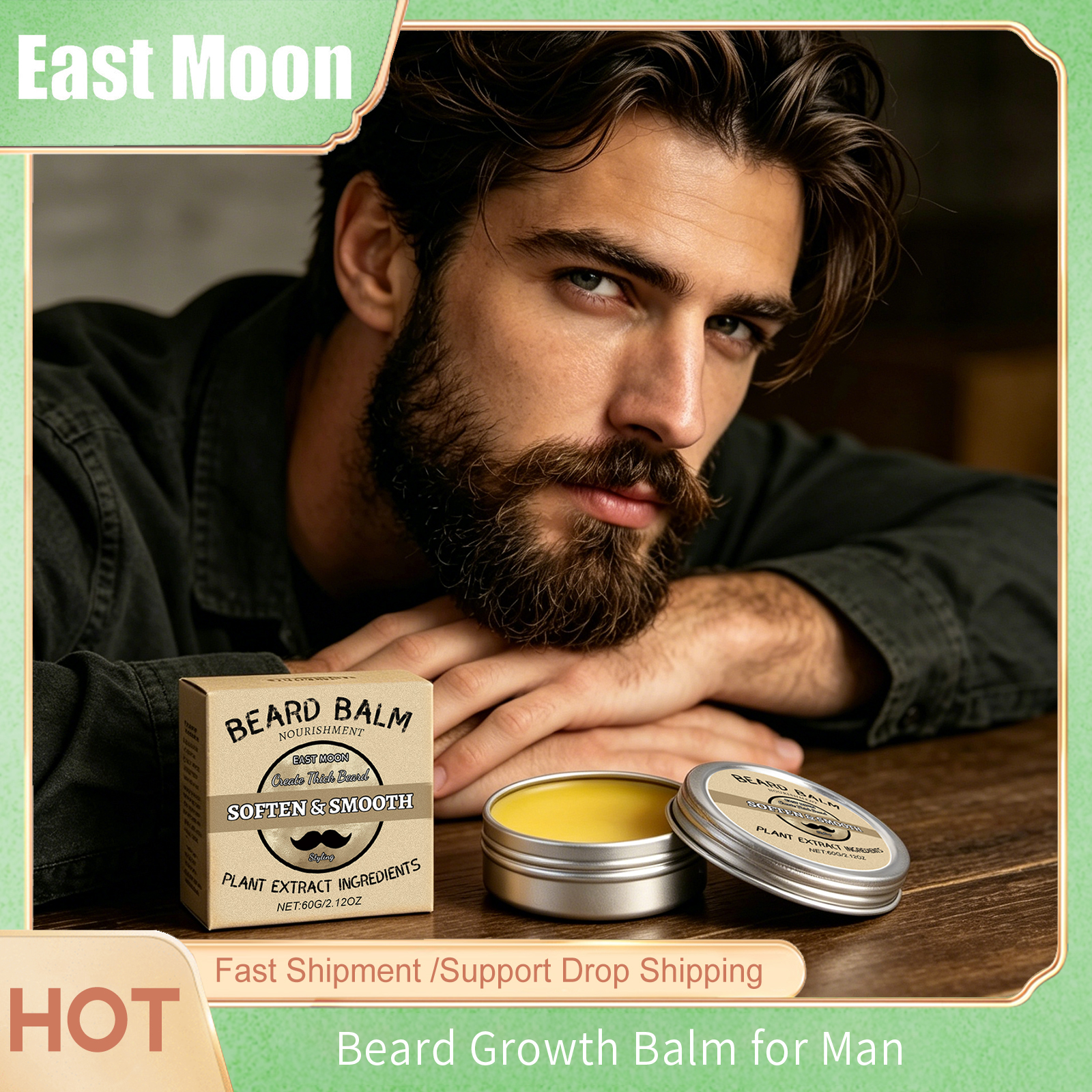Men Beard Care Wax Strong Hold - Men'S Grooming Wax ulasan dan harga