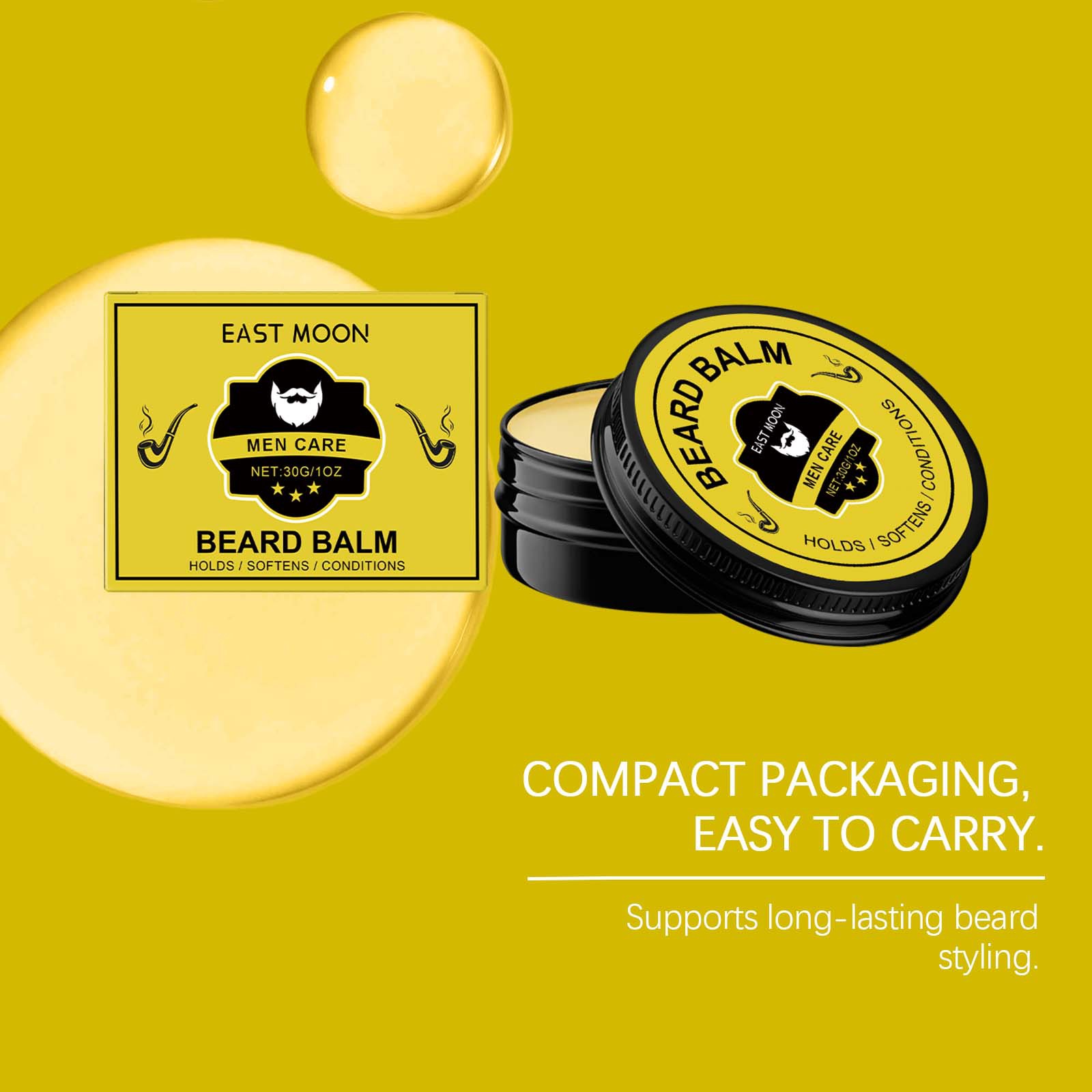 East Moon Men Beard Care Balm  - Men'S Grooming Wax ulasan dan harga