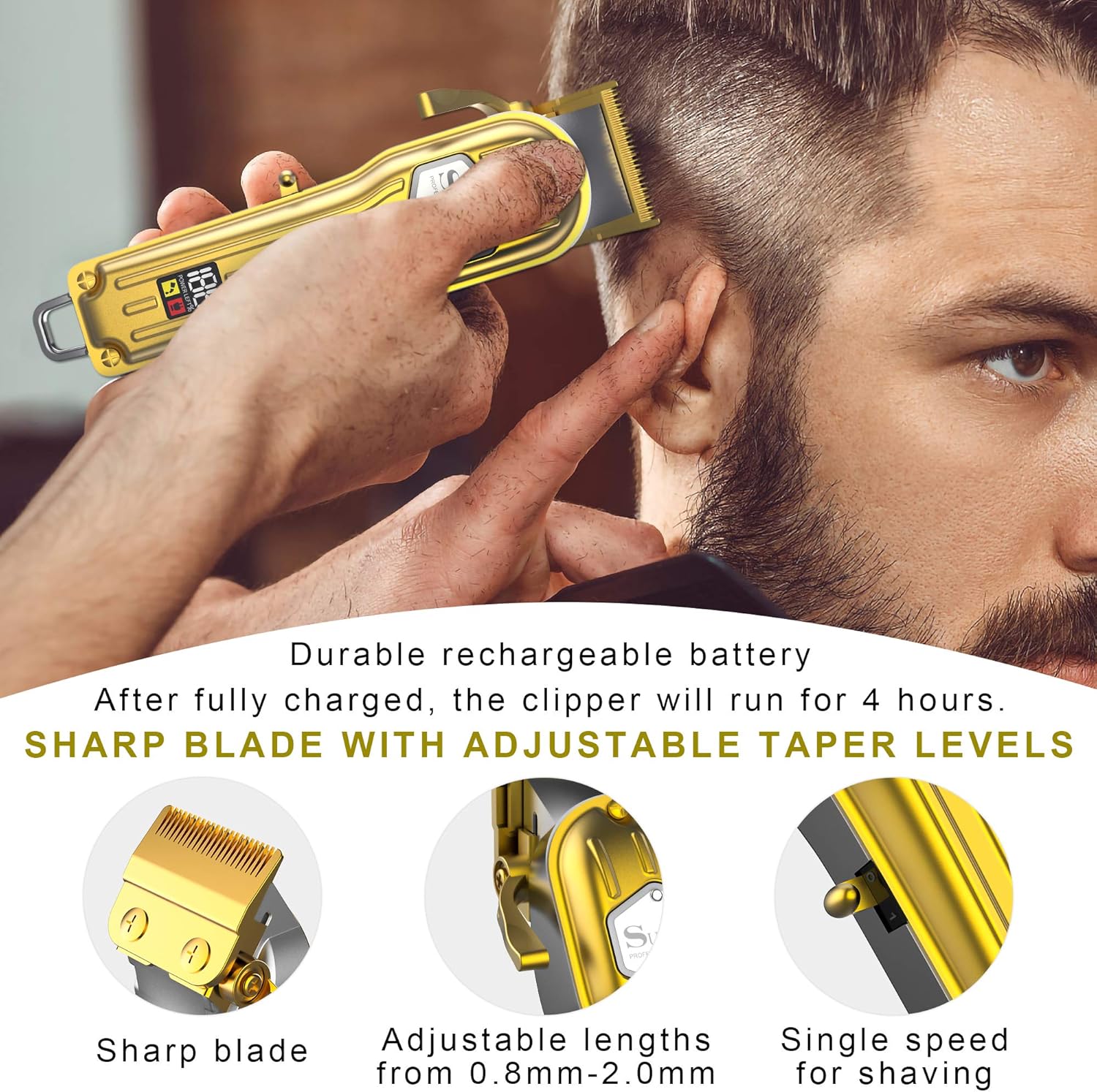 Professional Cordless Hair Cli - Men'S Grooming Images ulasan dan harga