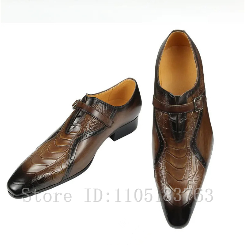 Luxury Men's Brown Black Handm - Men'S Grooming Oxford ulasan dan harga