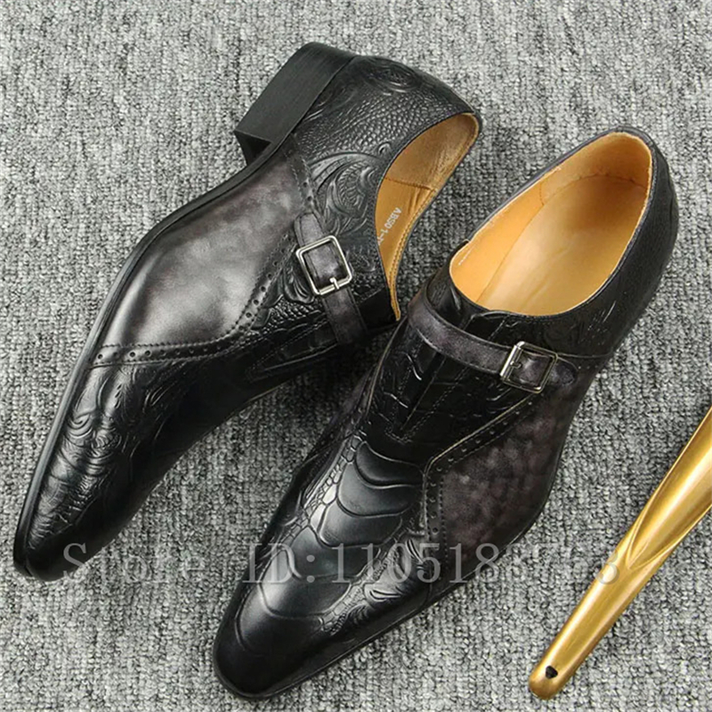 Luxury Men's Brown Black Handm - Men'S Grooming Oxford ulasan dan harga
