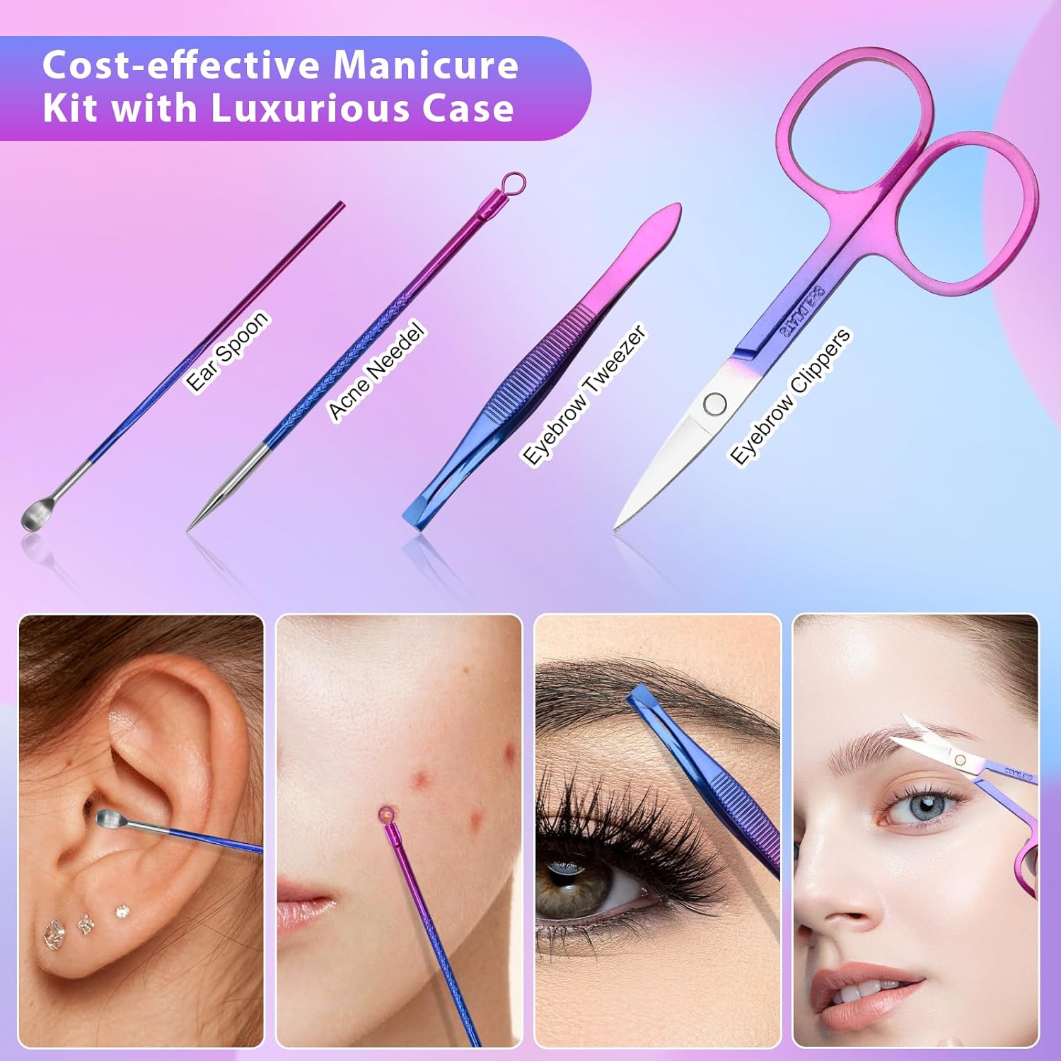 12Pcs Manicure Set Nail Clippe - Men'S Grooming Images ulasan dan harga
