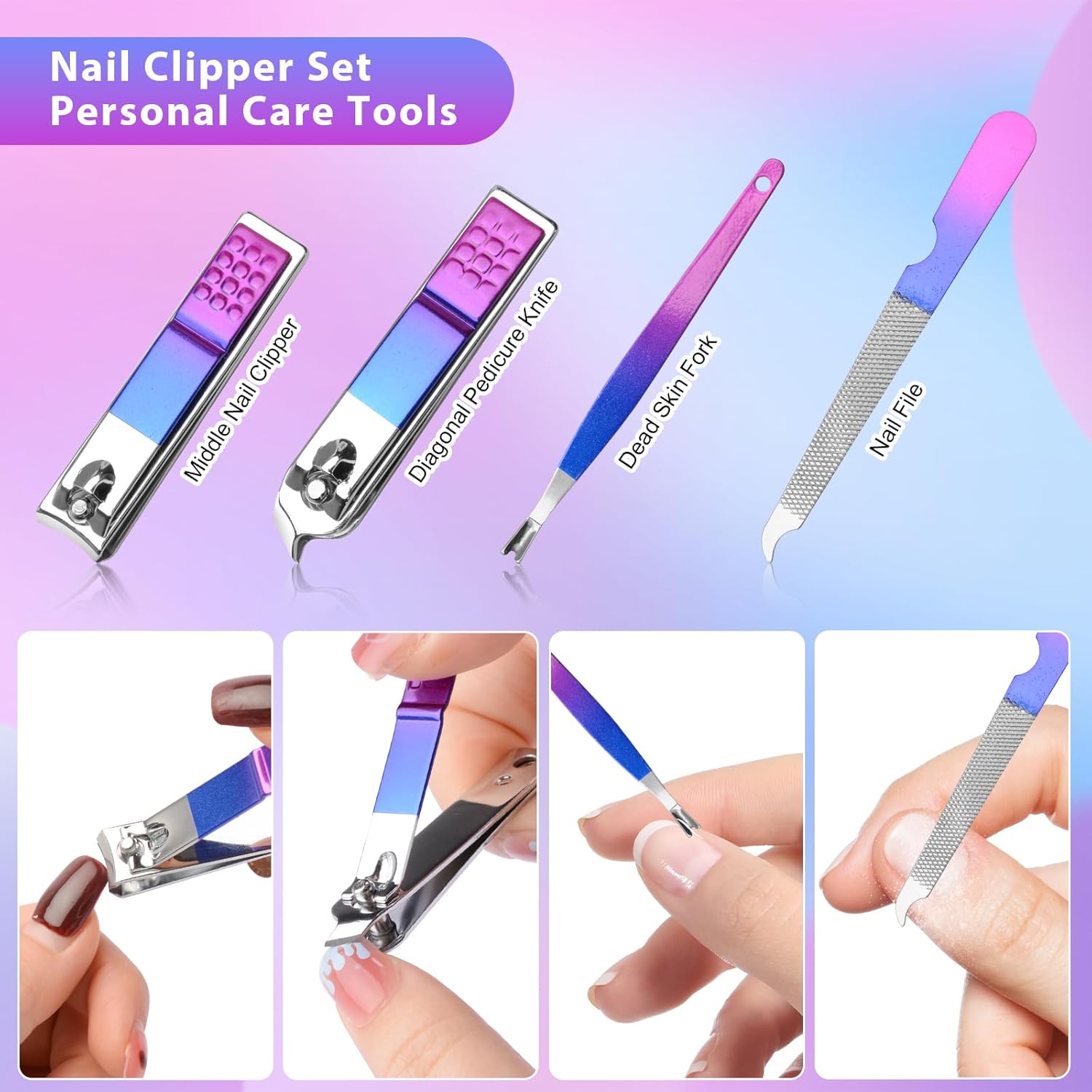 12Pcs Manicure Set Nail Clippe - Men'S Grooming Images ulasan dan harga