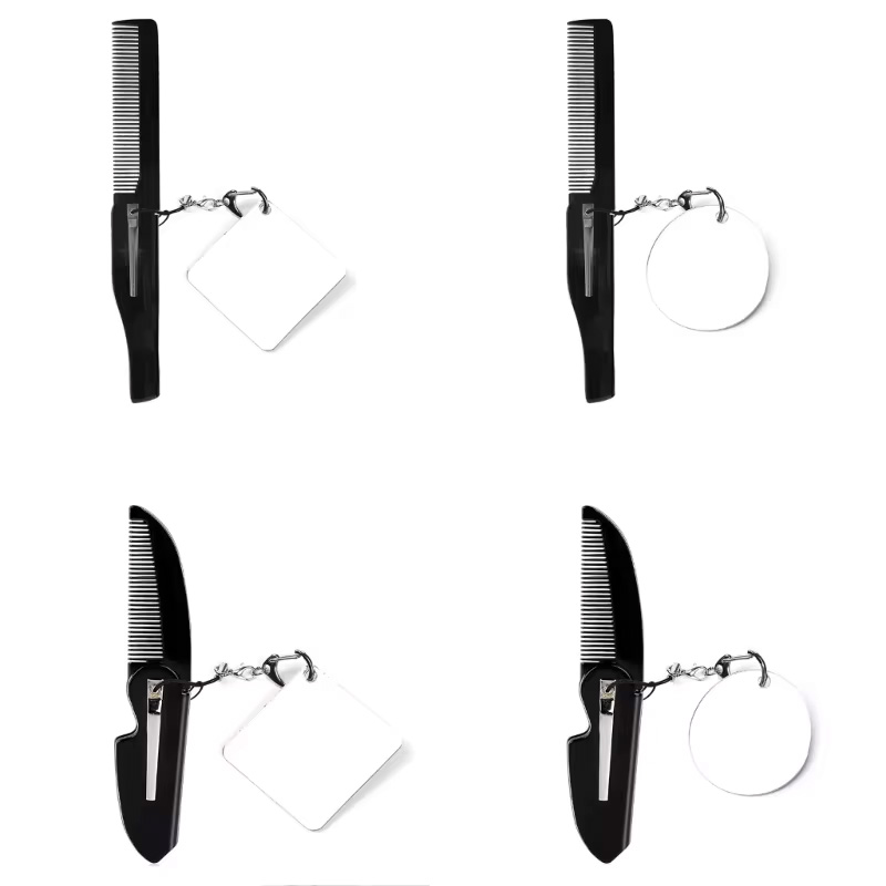 Portable Folding Beard Comb fo - Men'S Grooming Mirror ulasan dan harga