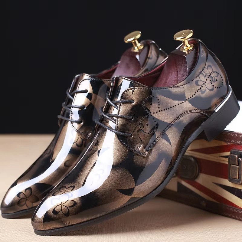2026 Men Dress Shoes Floral Pa - Men'S Grooming Oxford ulasan dan harga
