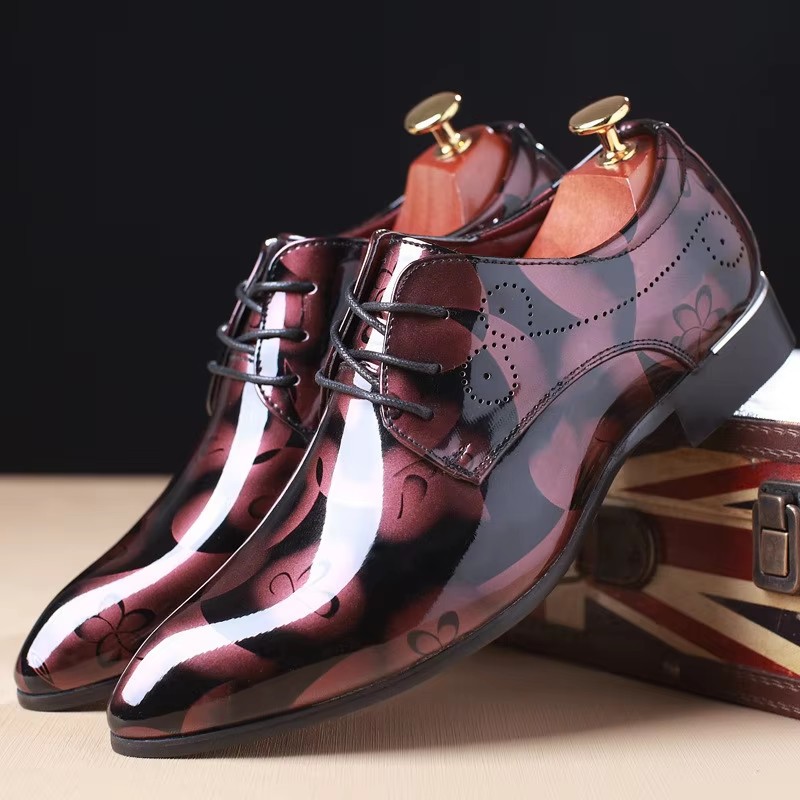 2026 Men Dress Shoes Floral Pa - Men'S Grooming Oxford ulasan dan harga