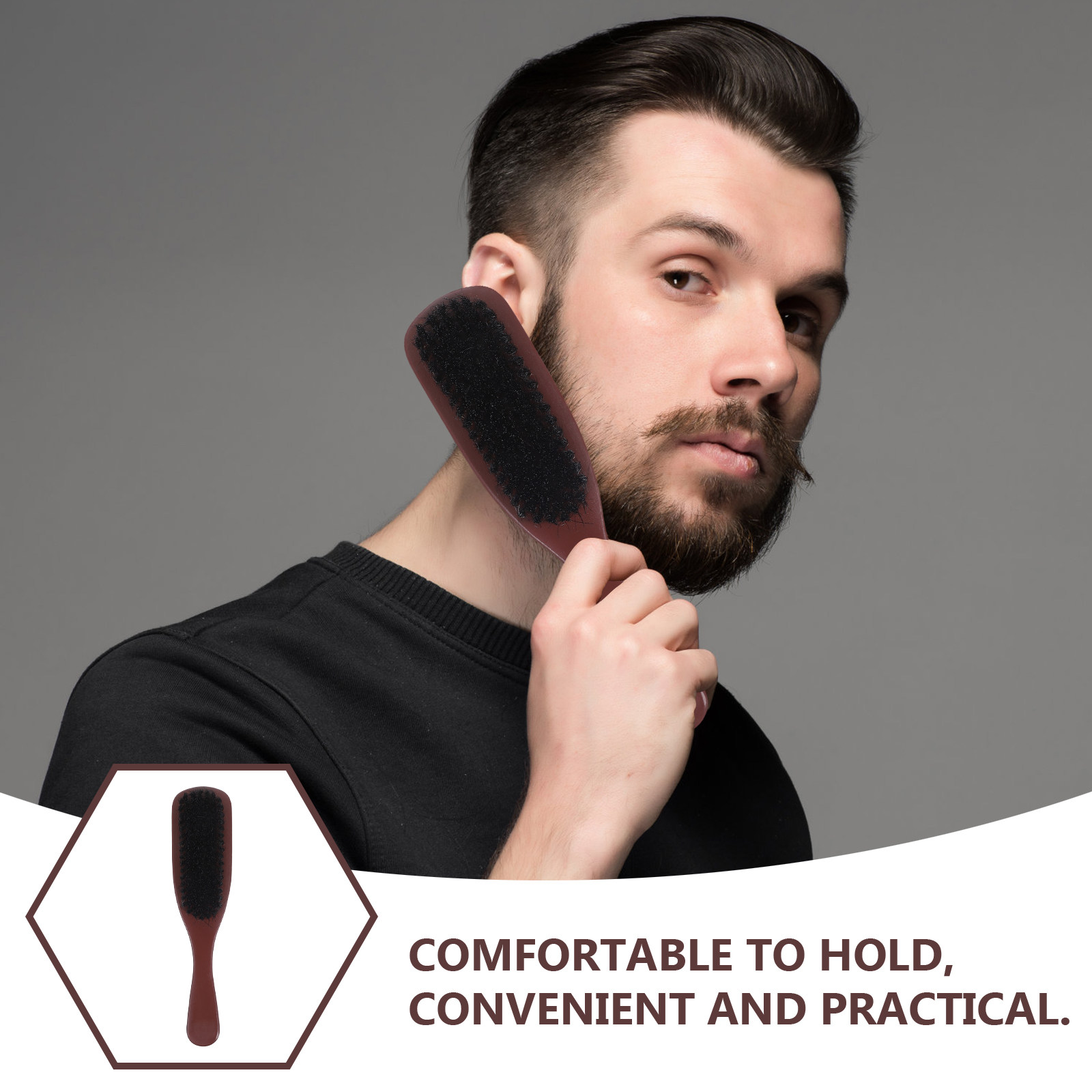 Mens Hair Brush Detangling Bea - Men'S Beard Grooming ulasan dan harga