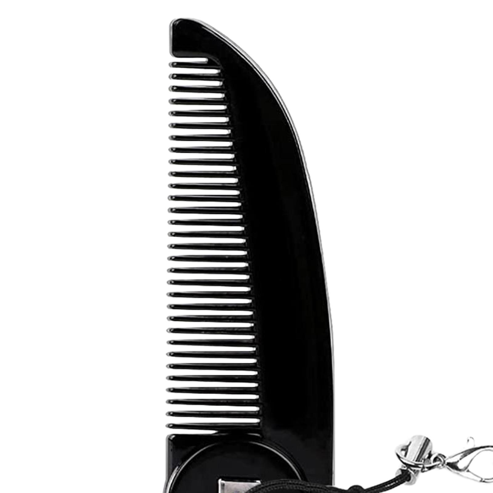 Folding Pocket Comb Hairdressi - Men'S Grooming Mirror ulasan dan harga