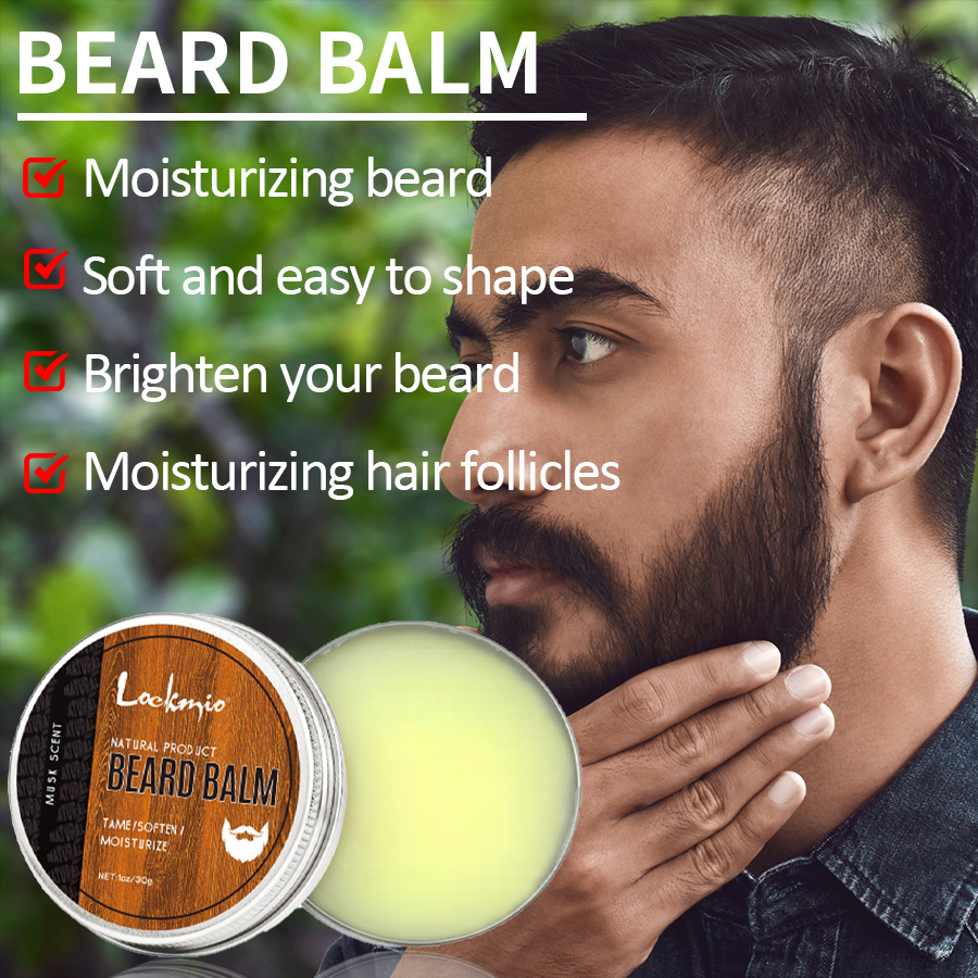 Men Beard Balm Kit Whisker Moi - Men'S Grooming Wax ulasan dan harga