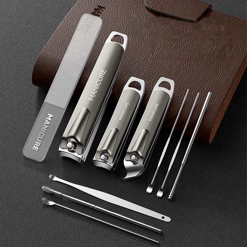 10 Pcs Manicure Pedicure Set P - Mens Grooming Travel Kit ulasan dan harga