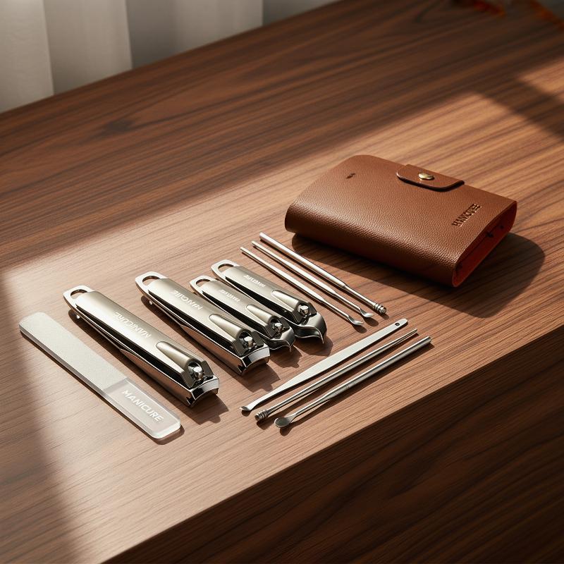 10 Pcs Manicure Pedicure Set P - Mens Grooming Travel Kit ulasan dan harga