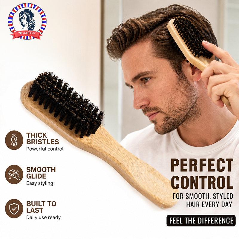 Professional Bamboo Wood Brist - Men'S Grooming Hairstyles ulasan dan harga