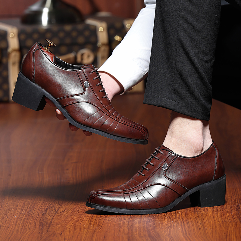 Luxury High Heel Men's Shoes F - Men'S Grooming Oxford ulasan dan harga