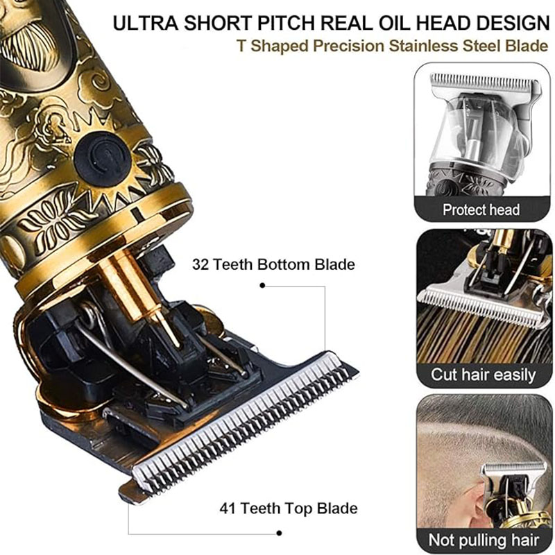 Rechargeable Mens T9 Carving H - Hair Clipper Professional ulasan dan harga