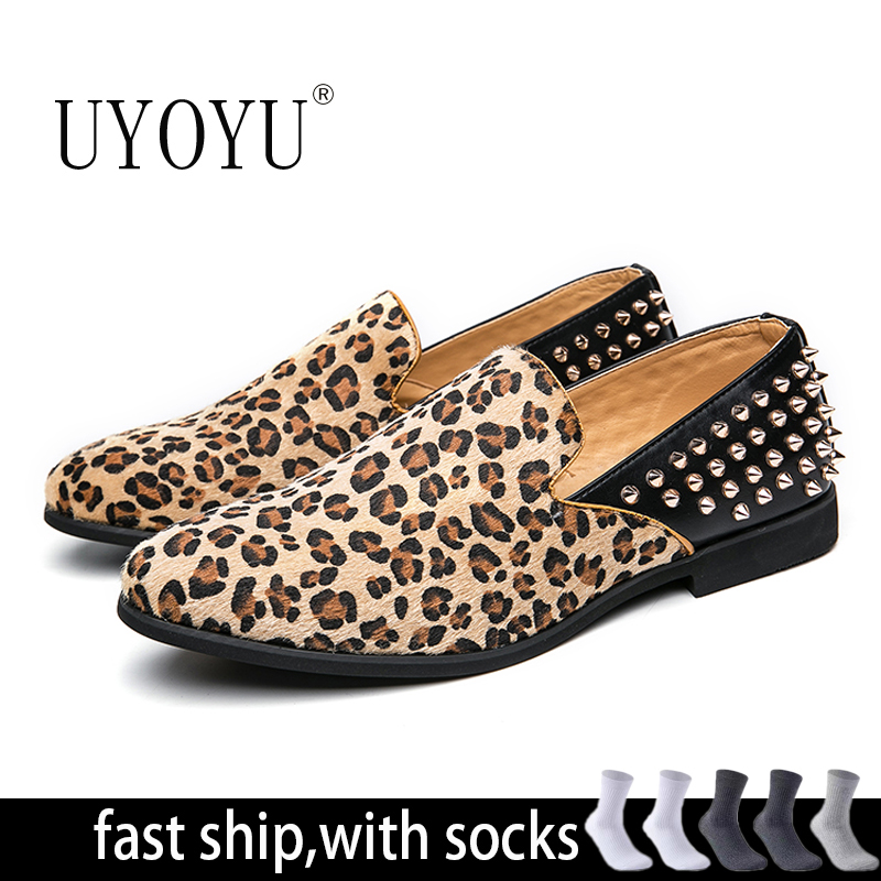 New Men Dress Shoes Leopard Le - Men'S Grooming Oxford ulasan dan harga