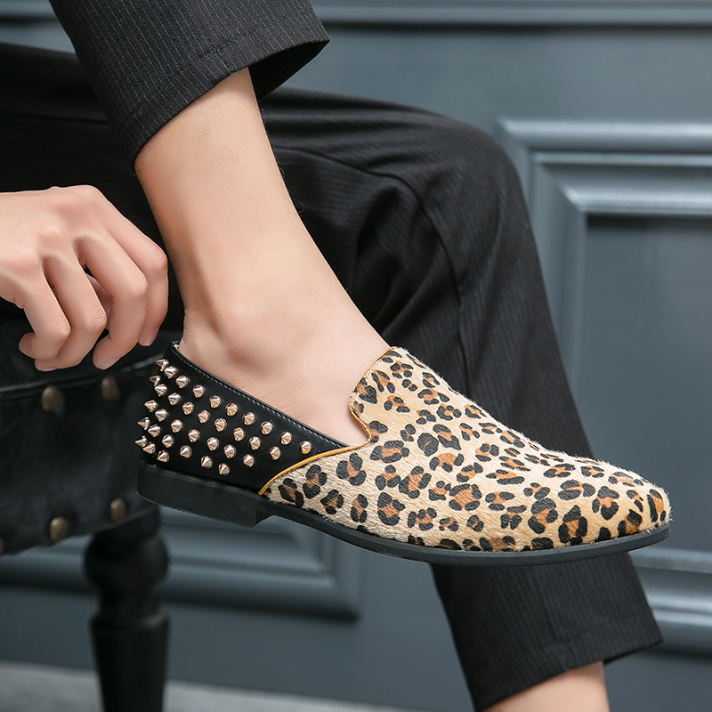 New Men Dress Shoes Leopard Le - Men'S Grooming Oxford ulasan dan harga
