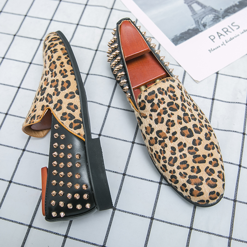 New Men Dress Shoes Leopard Le - Men'S Grooming Oxford ulasan dan harga