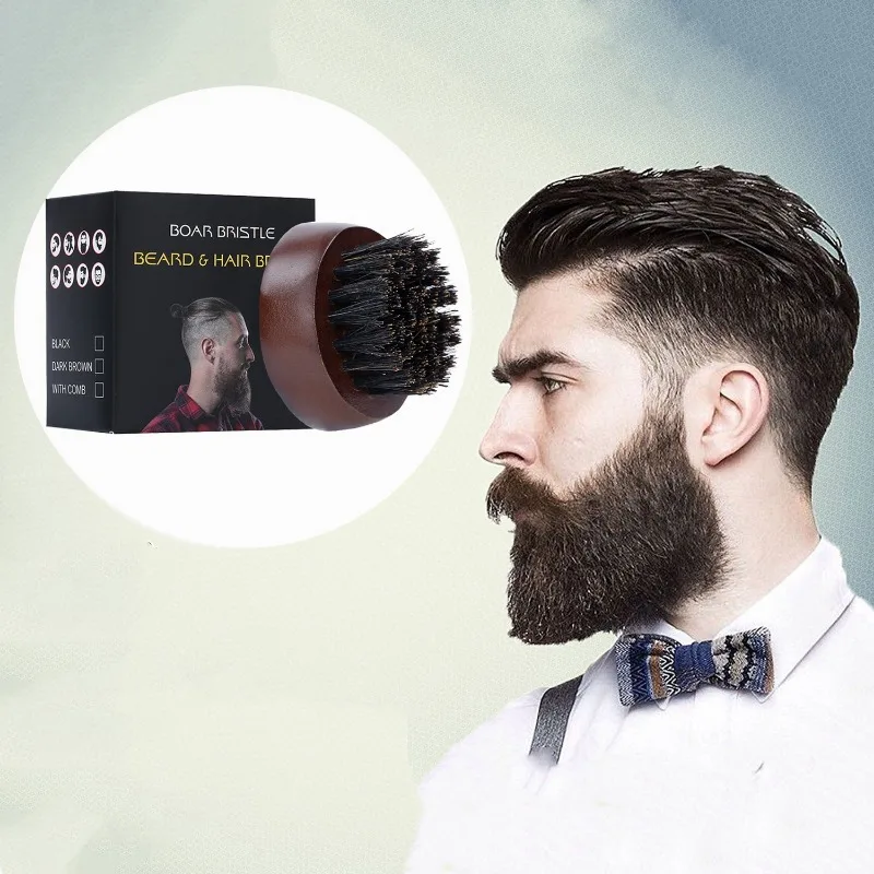 Beard Brush Man Boar Bristles  - Men'S Beard Grooming ulasan dan harga