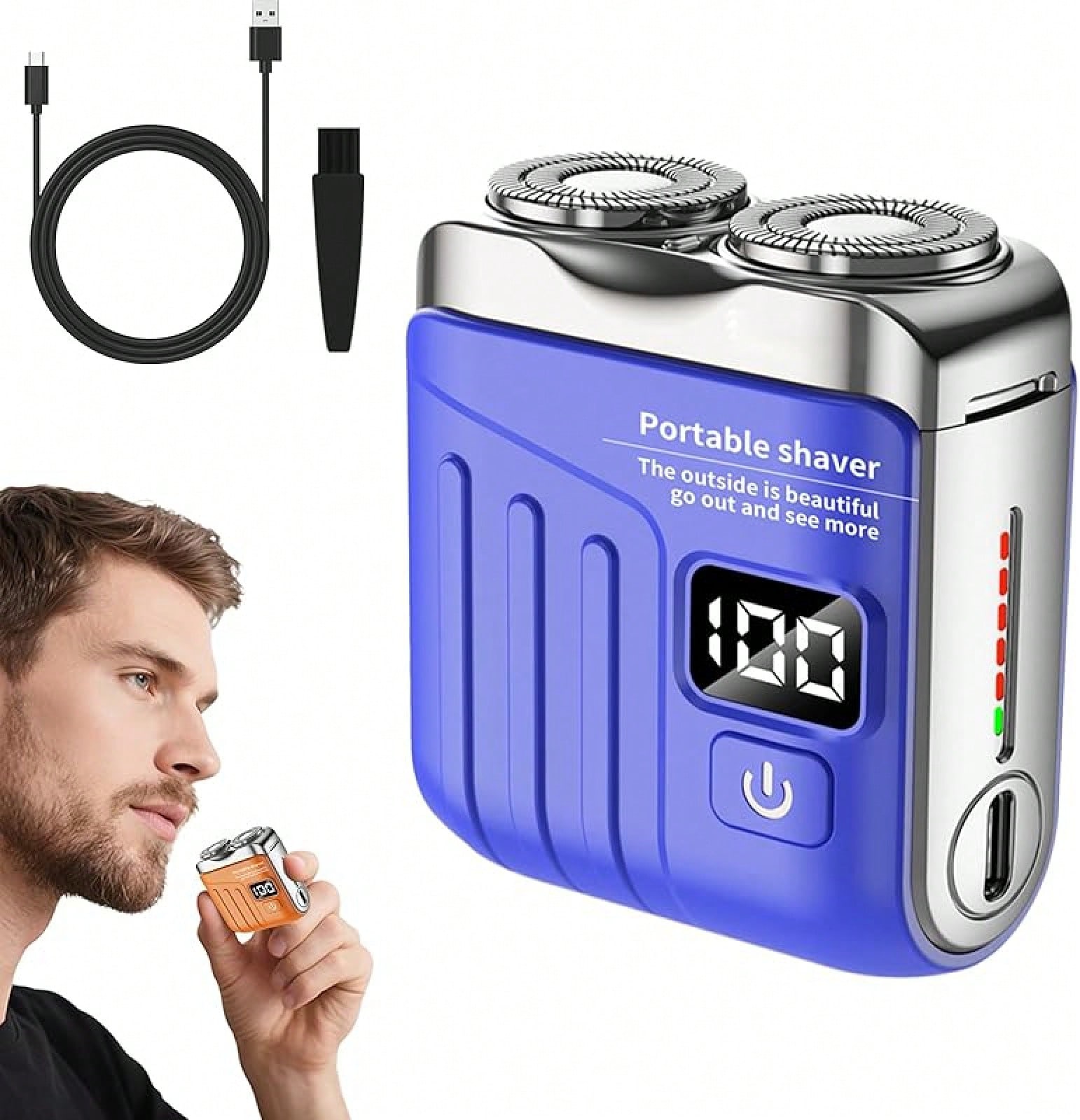 2026 Upgraded Orange Dual-Rota - Men Grooming Full Body ulasan dan harga