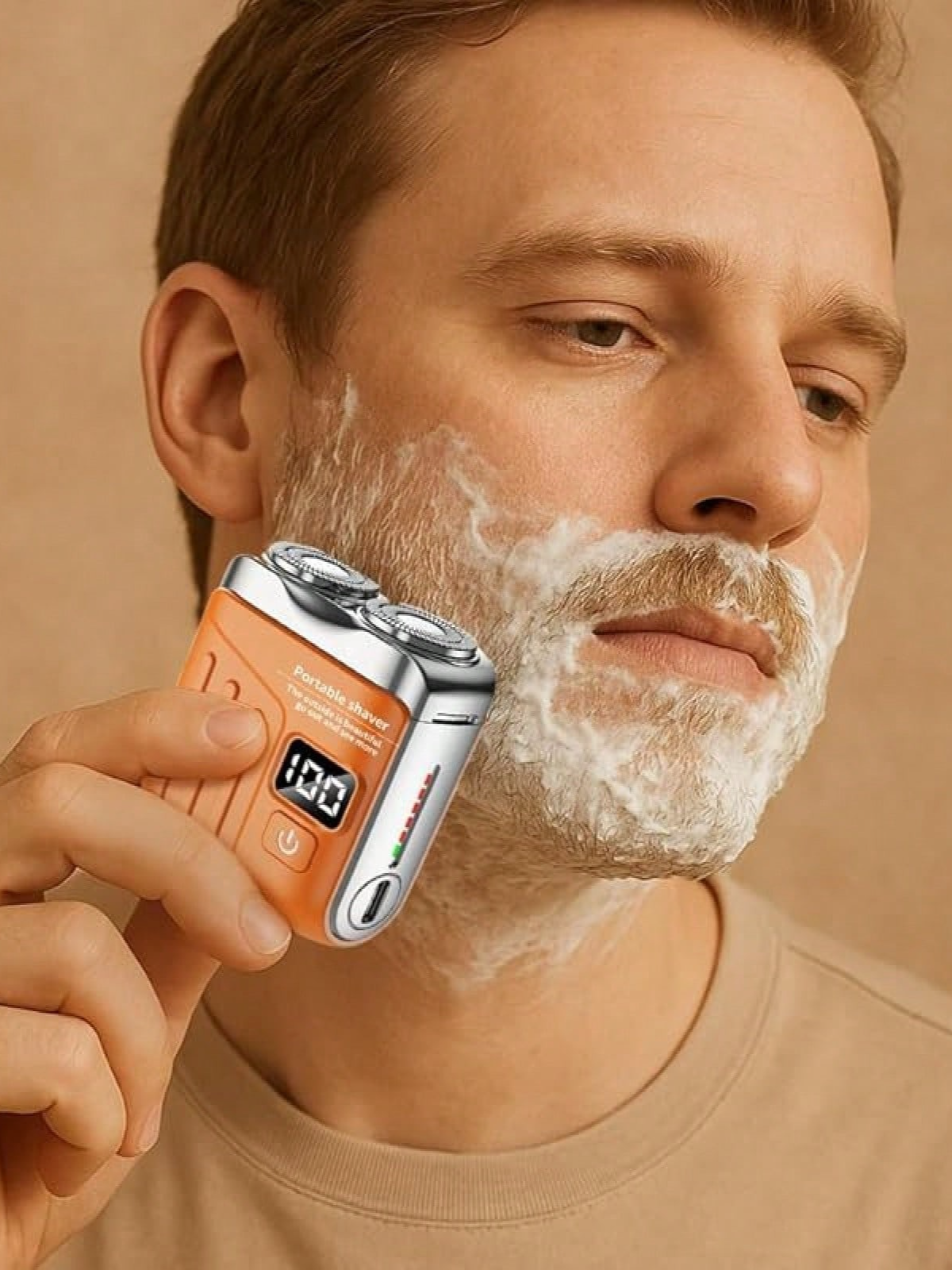 2026 Upgraded Orange Dual-Rota - Men Grooming Full Body ulasan dan harga