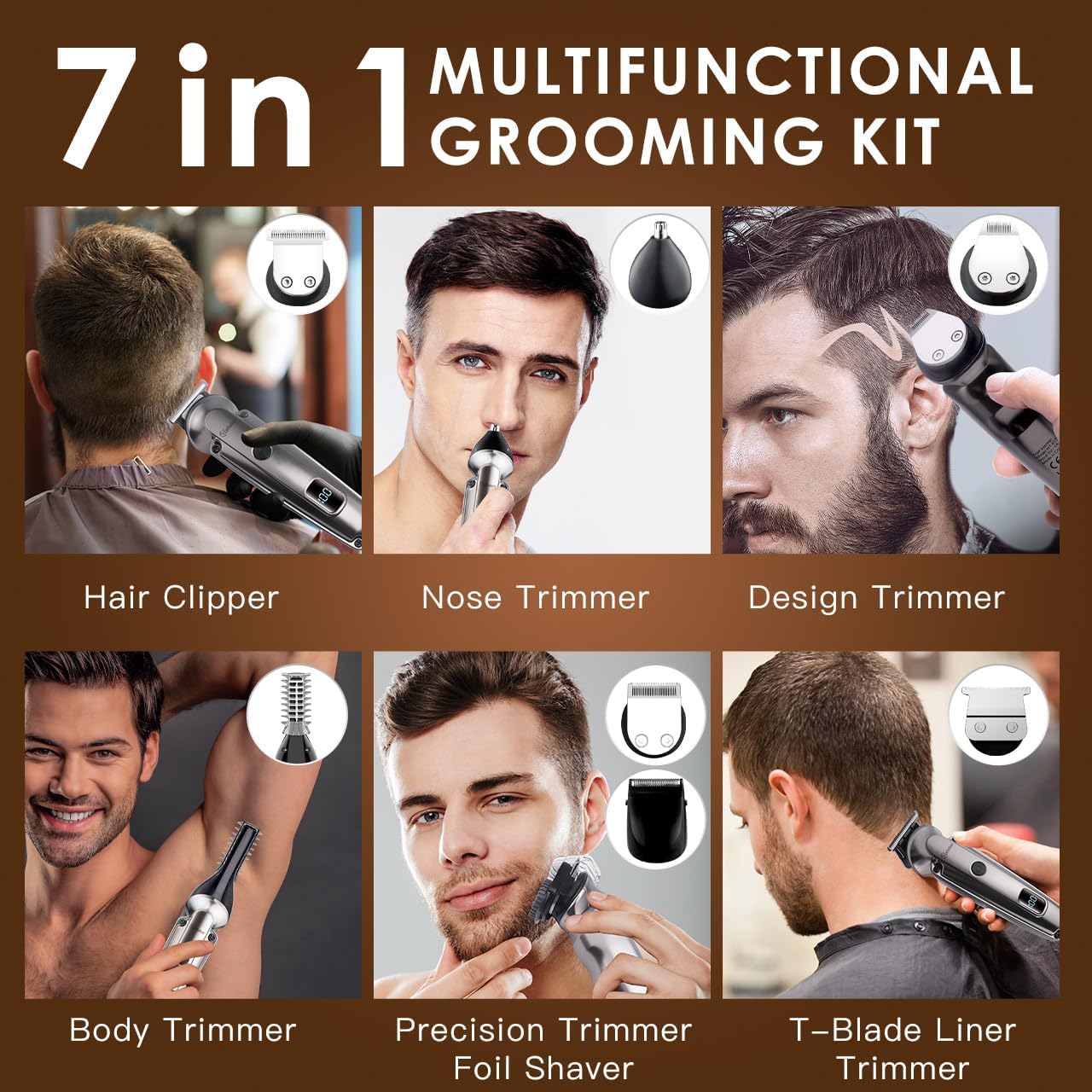 Waterproof Beard Trimmer for M - Men Grooming Full Body ulasan dan harga