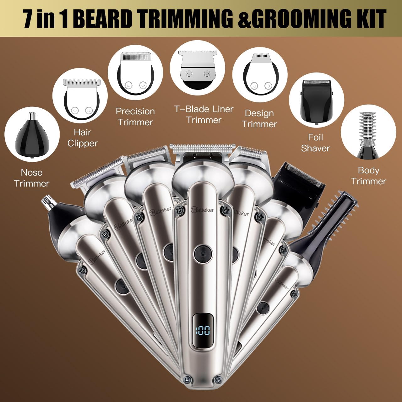 Waterproof Beard Trimmer for M - Men Grooming Full Body ulasan dan harga