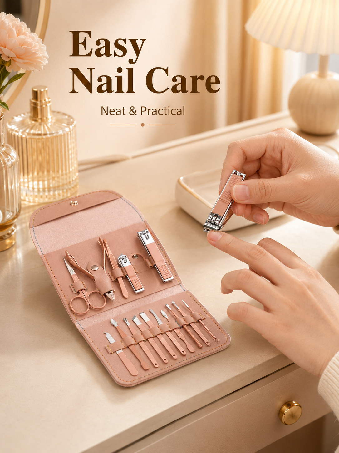 8/16-Piece Manicure Pedicure G - Mens Grooming Travel Kit ulasan dan harga