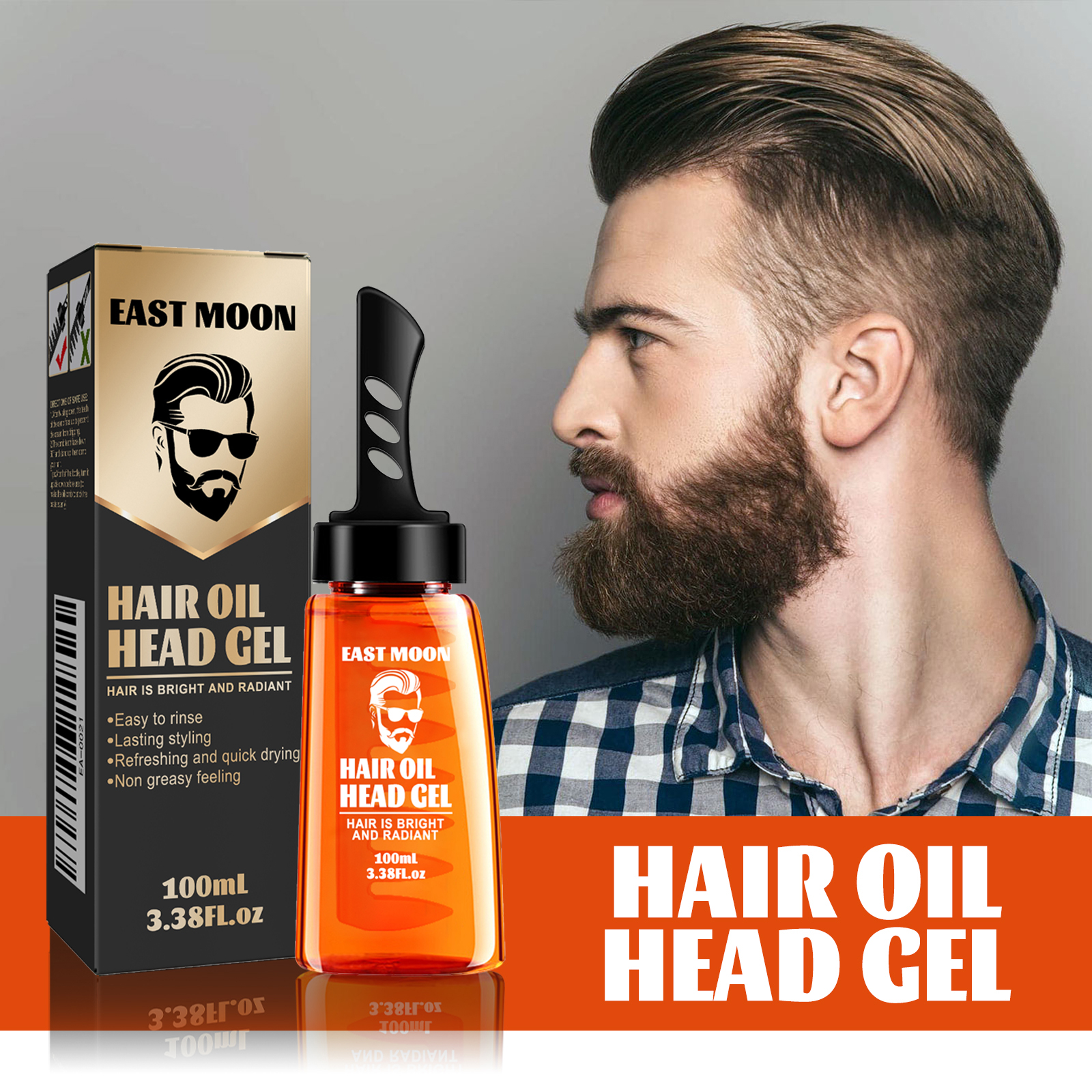 East Moon Men's Hair Wax Comb  - Men'S Grooming Wax ulasan dan harga