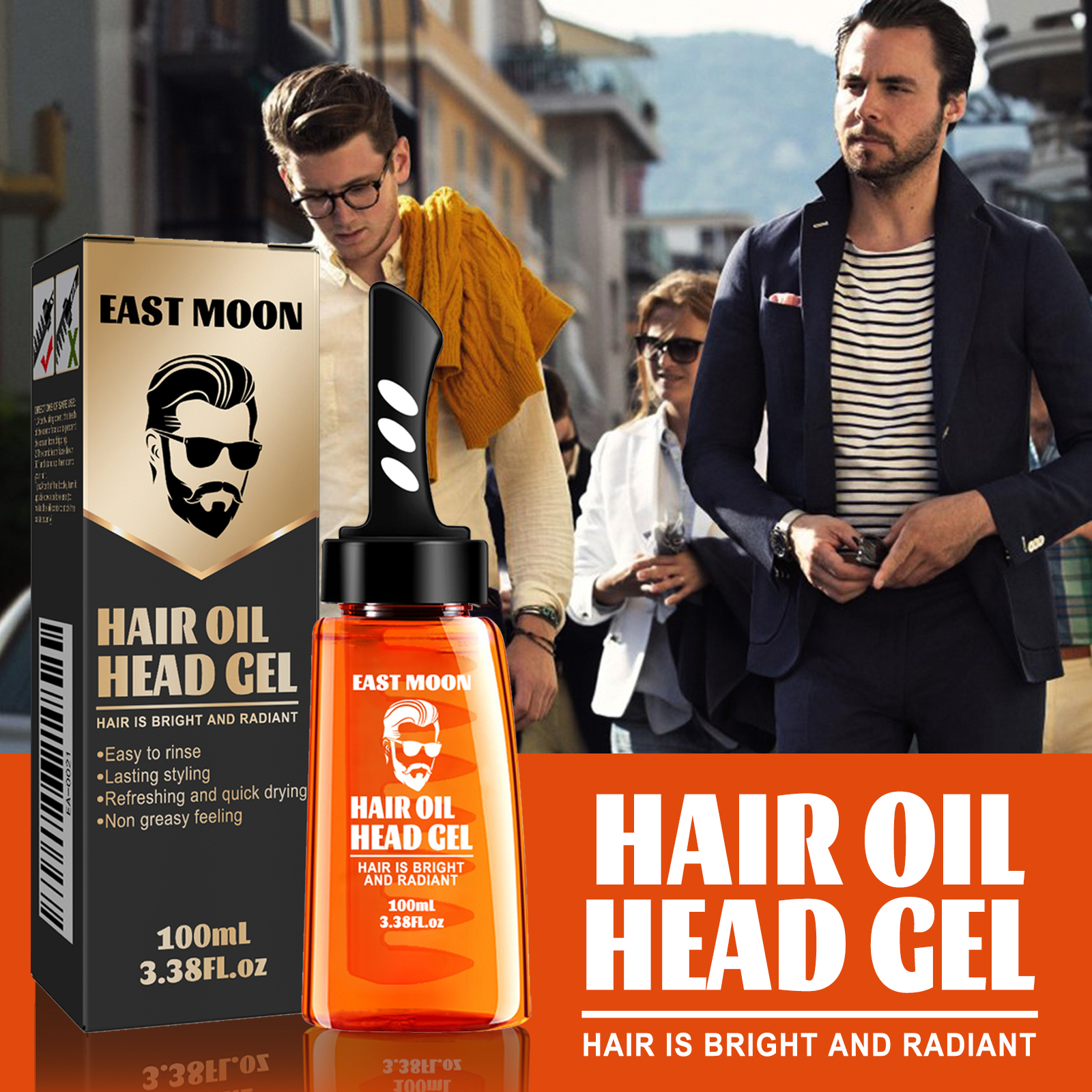 East Moon Men's Hair Wax Comb  - Men'S Grooming Wax ulasan dan harga